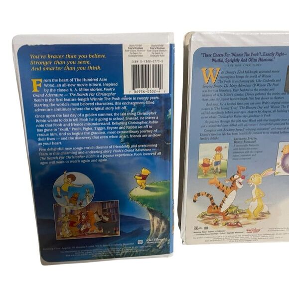 Vintage Disney Winnie the Pooh Kids VHS 90’s Set of 4 - Picture 4 of 9